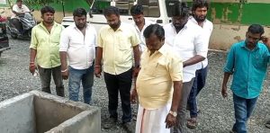 வாடிப்பட்டியில் தரமற்ற முறையில் யூனியன் அலுவலக கட்டுமான பணி, சோழவந்தான் தவெக எம்.எல்.ஏ கருப்பையா நேரில் ஆய்வு…