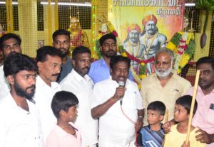 சோழவந்தானில் மாமன்னர் மருது பாண்டியர்களின் 225 வது குருபூஜைதவெக சார்பில் எம் வி கருப்பையா எம்எல்ஏ மரியாதை…